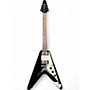 Used Epiphone FLYING V Ebony Solid Body Electric Guitar Ebony