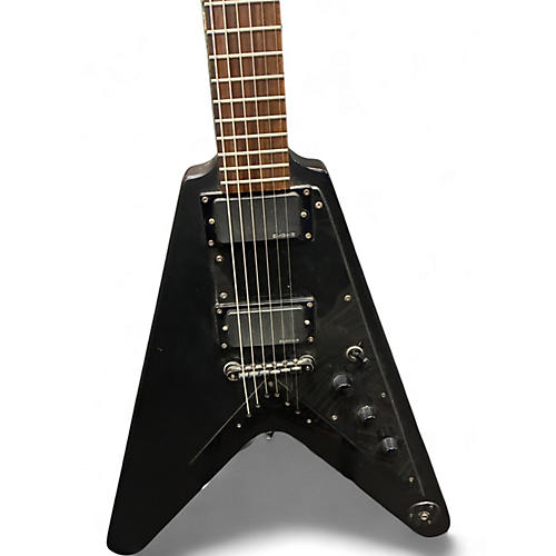 Used Epiphone FLYING V GOTH BLACKOUT SATIN BLACK Solid Body Electric Guitar SATIN BLACK