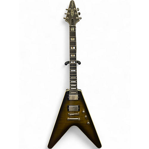 Used Epiphone FLYING V PROPHECY YELLOW TIGER AGED Solid Body Electric Guitar YELLOW TIGER AGED
