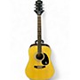Used Epiphone FT-155 Natural Acoustic Guitar Natural