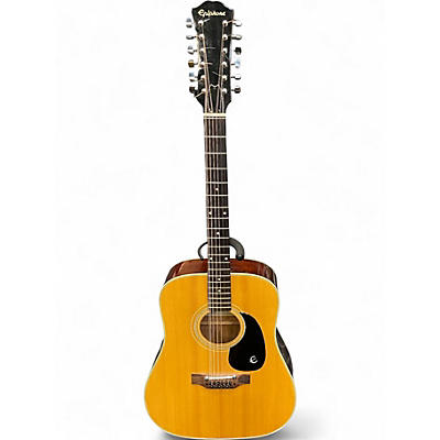 Used Epiphone FT-160 N Natural 12 String Acoustic Guitar