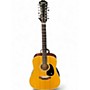 Used Epiphone FT-160 N Natural 12 String Acoustic Guitar Natural