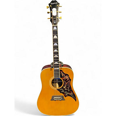 Used Epiphone FT120 Excellente Masterbilt Natural Acoustic Electric Guitar