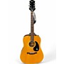 Used Epiphone FT145 Natural Acoustic Guitar Natural