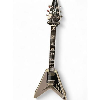 Used Epiphone FUTURA FLYING V CUSTOM  QUICKSLIVER SHIFT Solid Body Electric Guitar