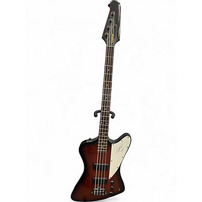 Used Epiphone Firebird 2 Tone Sunburst Electric Bass Guitar
