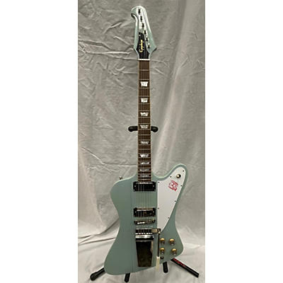 Epiphone Used Epiphone Firebird V Inspired By Gibson Custom Shop Frost Blue Solid Body Electric Guitar