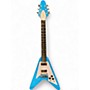 Used Epiphone Flying V 70's  Maui Blue Solid Body Electric Guitar Maui Blue