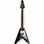 Used Epiphone Flying V Black Solid Body Electric Guitar Black