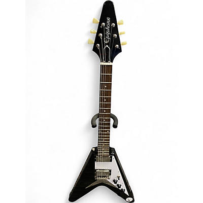 Used Epiphone Flying V Black Solid Body Electric Guitar