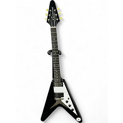 Used Epiphone Flying V Black Solid Body Electric Guitar