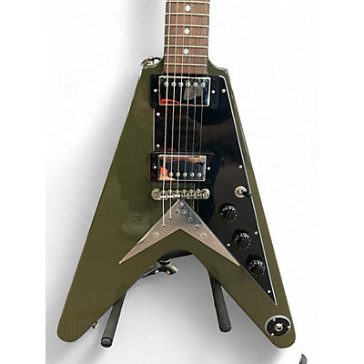 Used Epiphone Flying V Green Solid Body Electric Guitar