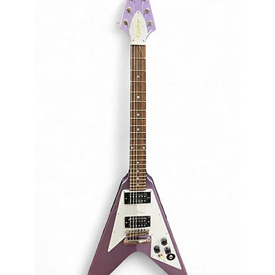 Used Epiphone Flying V Kirk Hammett Purple Solid Body Electric Guitar
