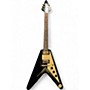 Used Epiphone Flying V Korina 1958 Black Solid Body Electric Guitar Black
