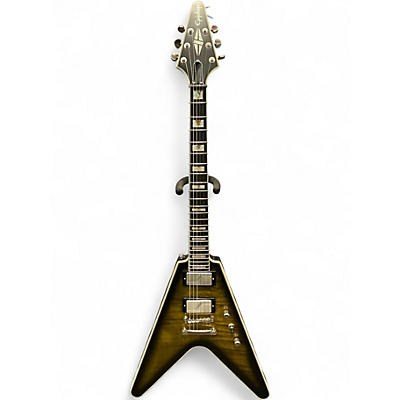 Used Epiphone Flying V Prophecy Yellow Tiger Solid Body Electric Guitar