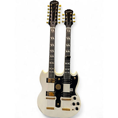 Used Epiphone G-1275 White Solid Body Electric Guitar