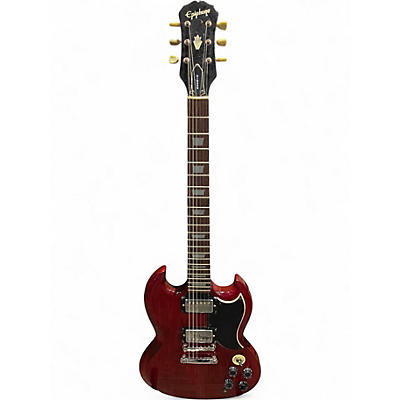 Used Epiphone G-400 Dark Red Solid Body Electric Guitar