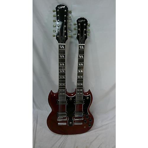 Epiphone Used Epiphone G1275 Double Neck Candy Apple Red Solid Body Electric Guitar Candy Apple Red