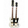 Used Epiphone Used Epiphone G1275 Double Neck white/gold Solid Body Electric Guitar white/gold