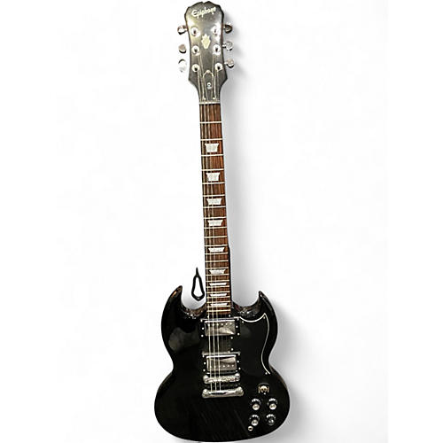 Used Epiphone G400 Black Solid Body Electric Guitar Black
