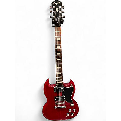 Used Epiphone G400 Cherry Solid Body Electric Guitar