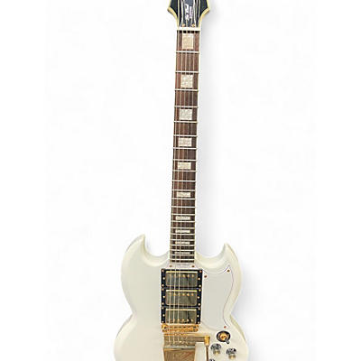 Used Epiphone G400 Custom Alpine White Solid Body Electric Guitar