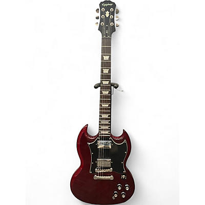 Used Epiphone G400 Custom Modified Cherry Solid Body Electric Guitar