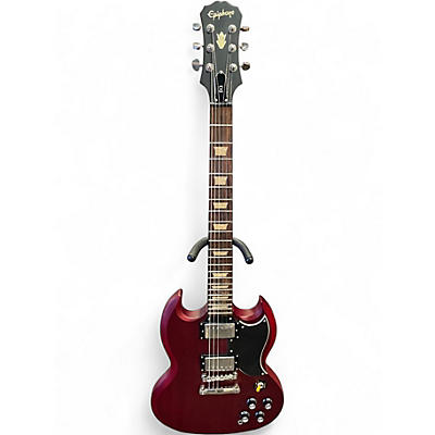 Used Epiphone G400 Worn Cherry Solid Body Electric Guitar