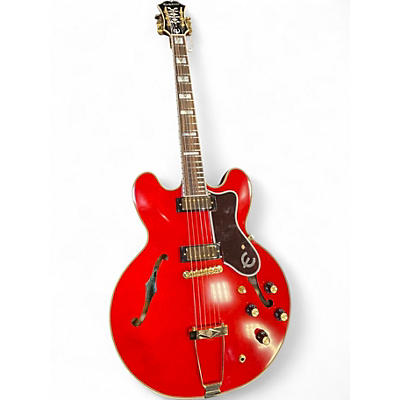 Used Epiphone GEM ARCHER MASTERBUILT SHERATON Cherry RED Hollow Body Electric Guitar