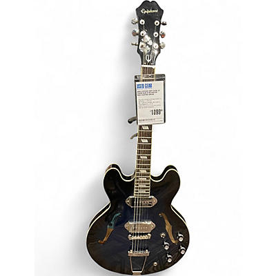 Used Epiphone Gary Clark Jr Casino Blak & Blu Hollow Body Electric Guitar