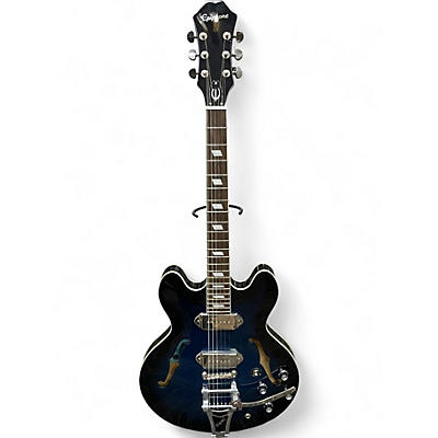 Used Epiphone Gary Clark Jr. E-230TD Casino Blak and Blu Hollow Body Electric Guitar