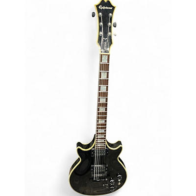 Used Epiphone Genesis Deluxe Pro Black Solid Body Electric Guitar