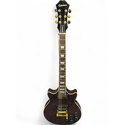 Used Epiphone Genesis Deluxe Pro Midnight Ebony Solid Body Electric Guitar