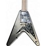 Used Epiphone Gothic 1958 Flying v Black Solid Body Electric Guitar Black