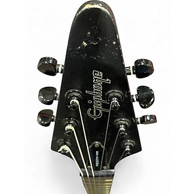 Used Epiphone Gothic V Flat Black Solid Body Electric Guitar