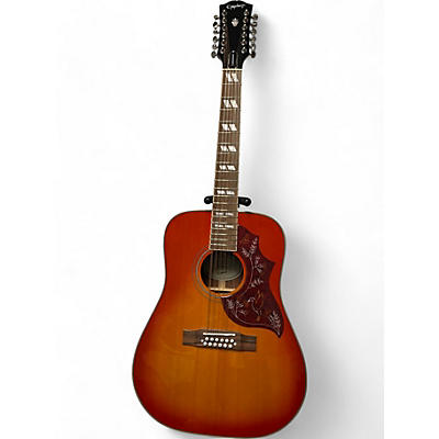 Epiphone Used Epiphone HUMMINGBIRD 12 STRING AGED CHERRY SUNBURST 12 String Acoustic Electric Guitar