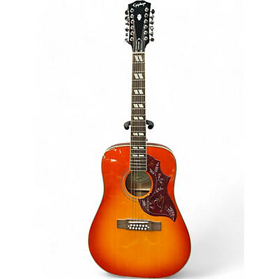 Epiphone Used Epiphone HUMMINGBIRD 12 STRING Heritage Cherry Sunburst 12 String Acoustic Electric Guitar