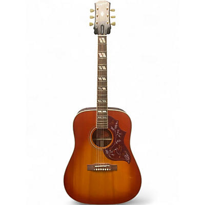 Used Epiphone HUMMINGBIRD MASTERBUILT Cherry Sunburst Acoustic Electric Guitar