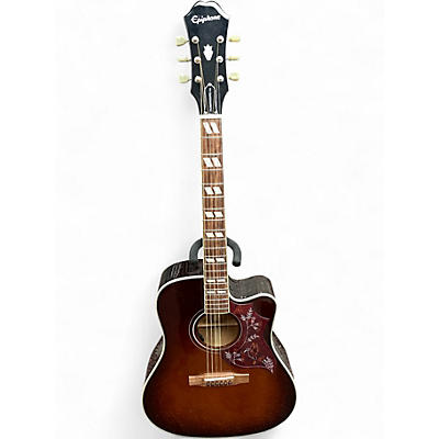 Used Epiphone HUMMINGBIRD PERFORMER PRO Tobacco Burst Acoustic Electric Guitar