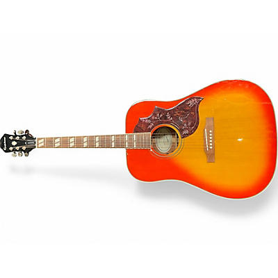 Used Epiphone HUMMINGBIRD STUDIO Cherry Sunburst Acoustic Electric Guitar