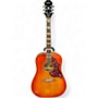 Used Epiphone HUMMINGBIRD STUDIO Cherry Sunburst Acoustic Electric Guitar Cherry Sunburst