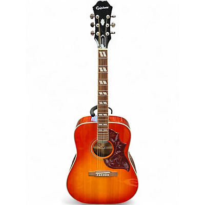 Used Epiphone HUMMINGBIRD STUDIO Faded Cherry Acoustic Electric Guitar