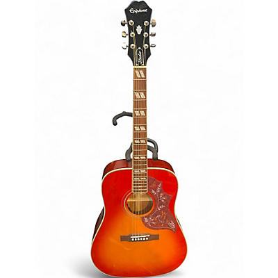 Used Epiphone HUMMINGBIRD STUDIO Faded Cherry Acoustic Electric Guitar