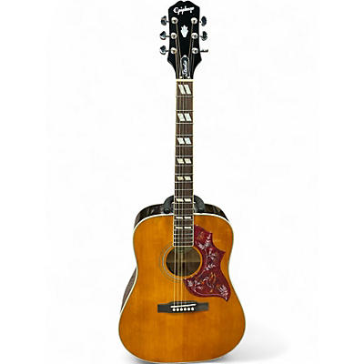 Used Epiphone HUMMINGBIRD STUDIO Natural Acoustic Electric Guitar