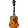 Used Epiphone HUMMINGBIRD STUDIO Natural Acoustic Electric Guitar Natural