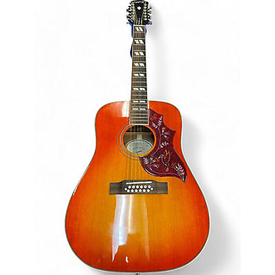 Epiphone Used Epiphone Hummingbird 12 String Cherry Sunburst 12 String Acoustic Electric Guitar