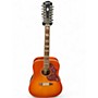 Used Epiphone Hummingbird 12 String Vintage Sunburst 12 String Acoustic Electric Guitar Vintage Sunburst