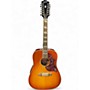 Used Epiphone Hummingbird 2 Color Sunburst 12 String Acoustic Electric Guitar 2 Color Sunburst