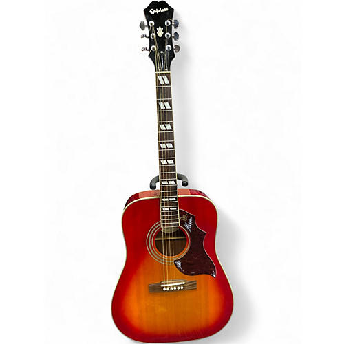 Used Epiphone Hummingbird 2 Color Sunburst Acoustic Guitar 2 Color Sunburst