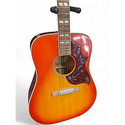 Used Epiphone Hummingbird 2 Color Sunburst Acoustic Guitar